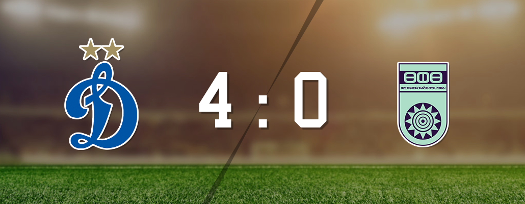 "Динамо" - "Уфа" - 4:0. Обзор матча 24 тура