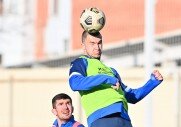 Тренировки перед игрой с ФК «Уфа»