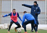 Тренировки перед игрой с ФК «Уфа»