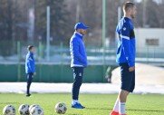 Тренировки перед игрой с ФК «Уфа»