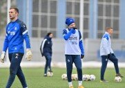 Тренировки перед игрой с ФК «Уфа»