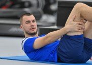 Тренировки перед игрой с ФК «Уфа»