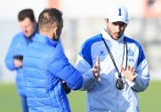 Тренировки перед игрой с ФК «Крылья Советов»