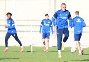 Тренировки перед игрой с ФК «Крылья Советов»