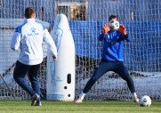 Тренировки перед игрой с ФК «Крылья Советов»