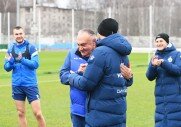 Тренировки перед игрой с ФК «Крылья Советов»