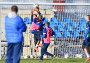 Тренировки перед игрой с ФК «Крылья Советов»