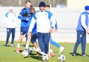 Тренировки перед игрой с ФК «Крылья Советов»