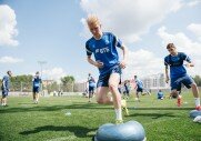 Первые тренировки в Новогорске