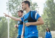 Первые тренировки в Новогорске