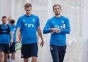 Тренировка перед матчем с «Уфой»