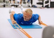 Тренировка перед матчем с «Уфой»