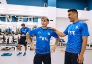 Тренировка перед матчем с «Уфой»