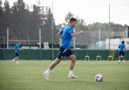 Тренировка перед матчем с «Уфой»