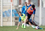 Тренировка перед матчем с «Уфой»