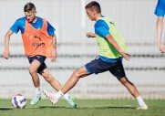 Тренировка перед матчем с «Уфой»
