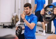 Тренировка перед матчем с «Уфой»