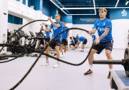 Тренировка перед матчем с «Уфой»
