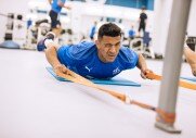 Тренировка перед матчем с «Уфой»