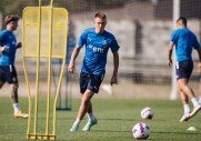 Тренировка перед матчем с «Уфой»