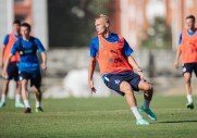 Тренировка перед матчем с «Уфой»
