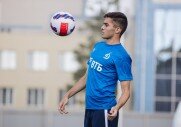 Тренировка перед матчем с «Уфой»