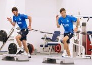 Тренировка перед матчем с «Уфой»