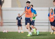Тренировка перед матчем с «Уфой»