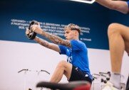 Тренировка перед матчем с «Уфой»