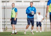 Тренировка перед матчем с «Уфой»