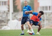 Тренировка перед матчем с «Ахматом»