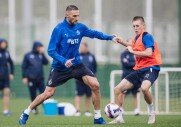 Тренировка перед матчем с «Ахматом»