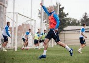 Тренировка перед матчем с «Уралом»
