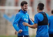 Тренировка перед матчем с «Уралом»