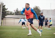 Тренировка перед матчем с «Уралом»
