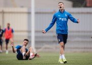 Тренировка перед матчем с «Уралом»