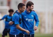 Тренировка перед матчем с «Уралом»