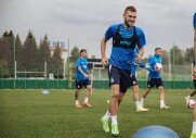 Тренировка перед матчем с «Уралом»