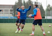 Тренировка перед матчем с «Локомотивом»