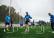Тренировка перед матчем с «Нижним Новгородом»