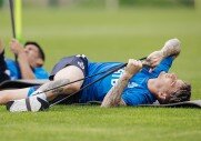 Тренировка перед кубковым матчем