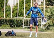 Тренировка перед кубковым матчем