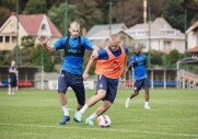 Тренировка перед кубковым матчем