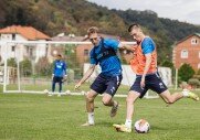 Тренировка перед кубковым матчем