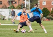 Тренировка перед кубковым матчем